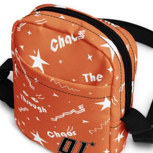 Utility crossbody bag “Shine Through” (Orange)